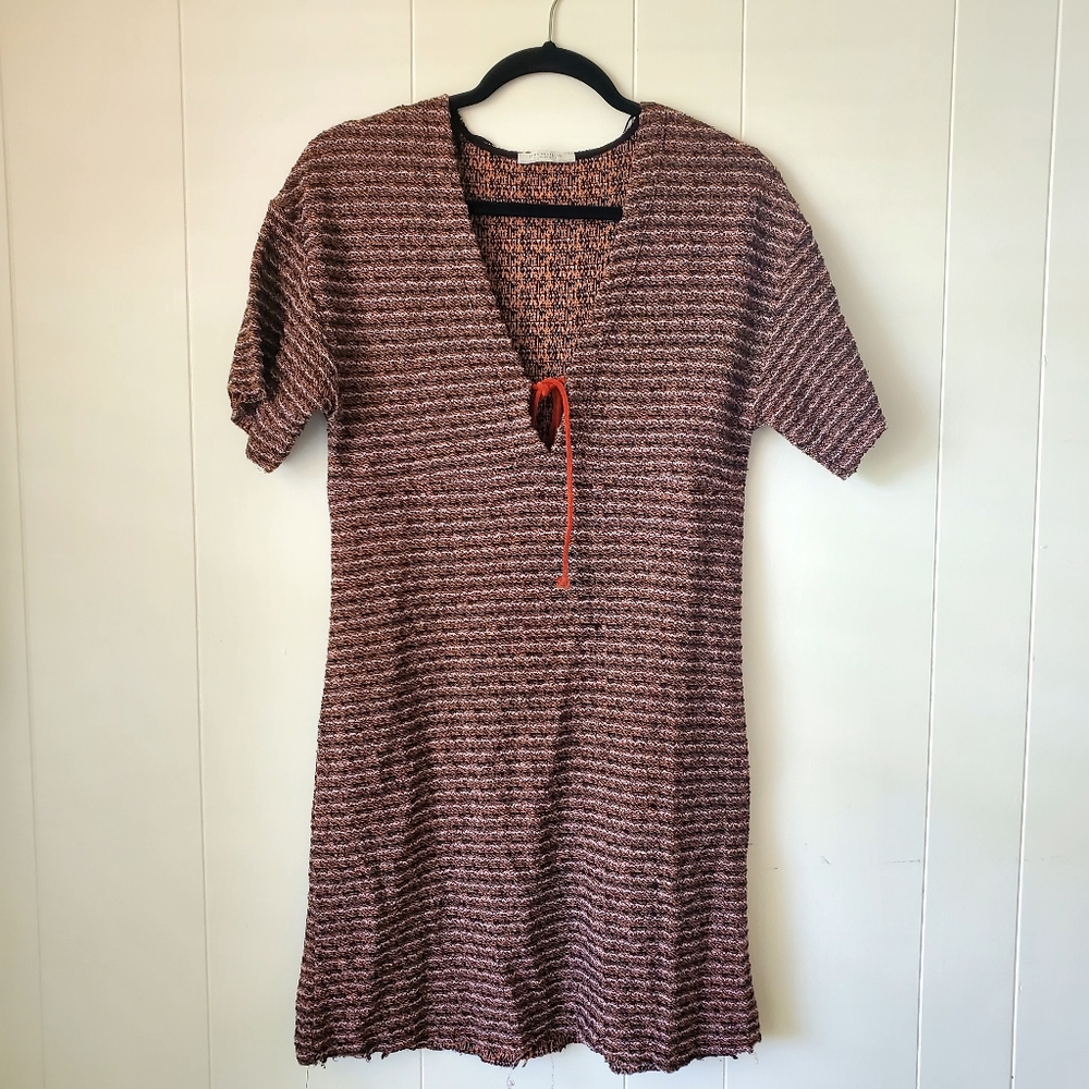 Zara Trafaluc Autumn V-neck Dress S
